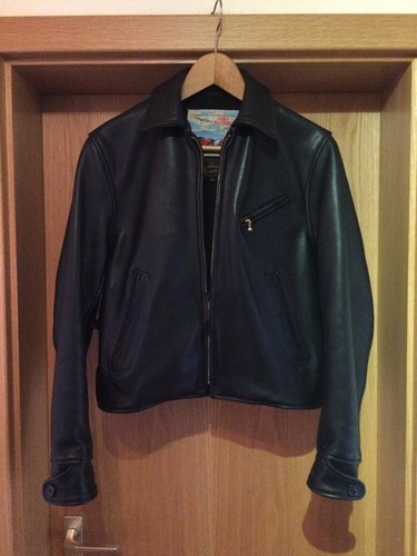 Aero leather jacket cordovan - aero,