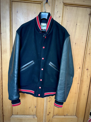 Aero leather letterman - aero, jacket